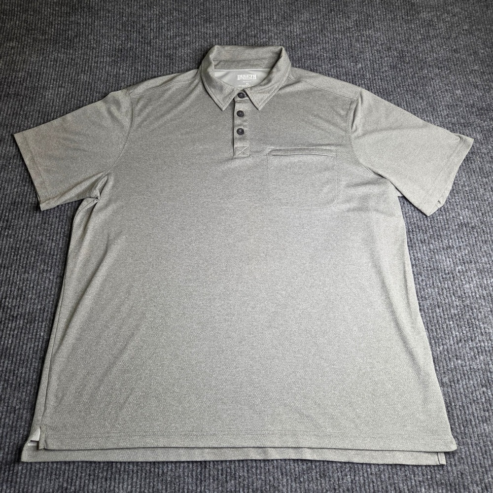Duluth Trading Co. XL Gray‎ Polo Shirt Relaxed Fit Mens Short Sleeve